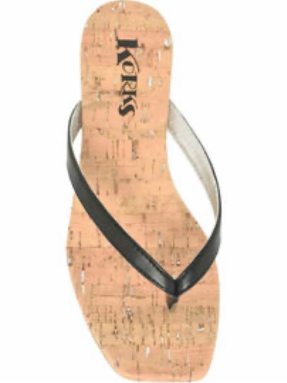 Kork-Ease Black Strap Cork Footbed Flip Flop